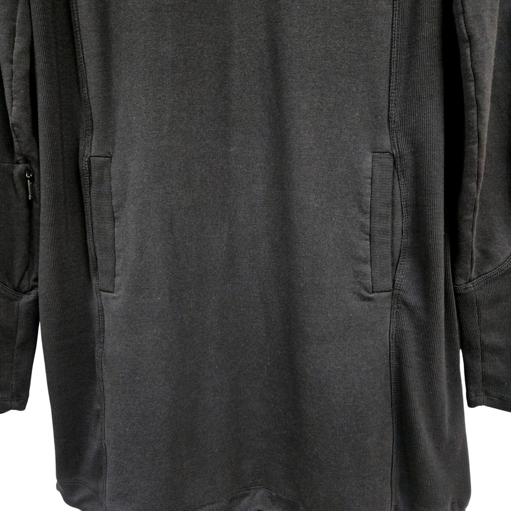 Athleta Balance Dress Black Tencel Blend Long Sleeve‎ Pocket Shift Mini XS - Picture 5 of 9